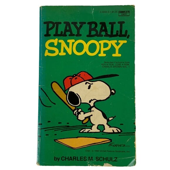 Play Ball Snoopy Paperback Book By Charles M Schulz 1974 Edition - Picture 1 of 2